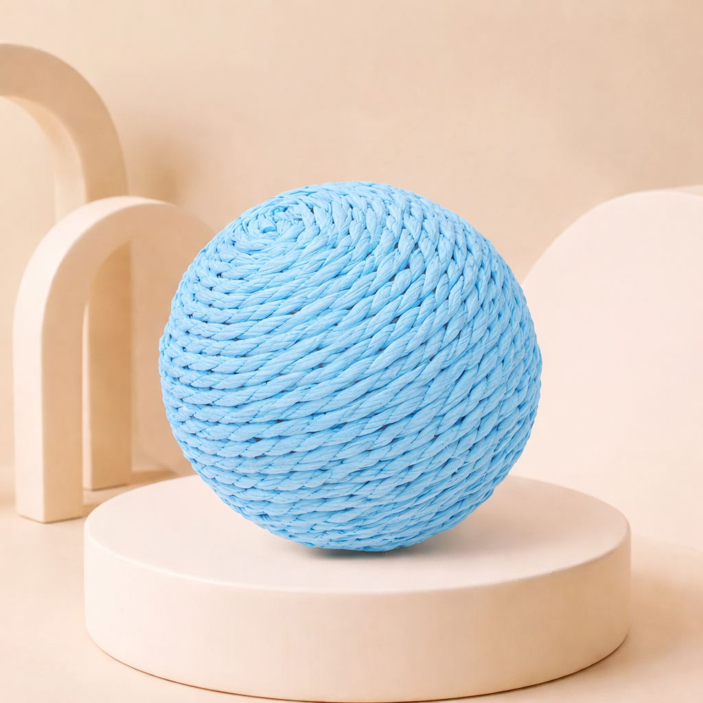 Natural Sisal Cat Ball – Interactive & Stress-Relief Toy
