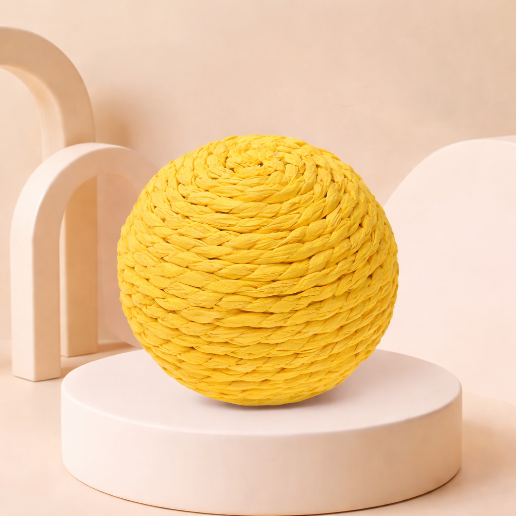 Natural Sisal Cat Ball – Interactive & Stress-Relief Toy